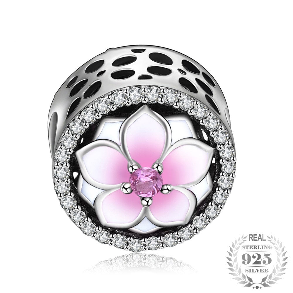 Talisman "Magnolia in Pink" for bracelet