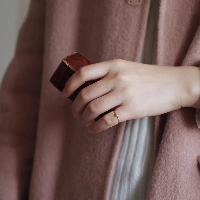 Gold-plated ring "Chubby Love"