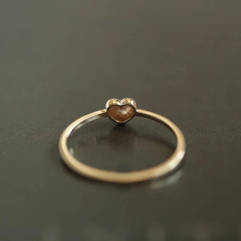 Gold-plated ring "Chubby Love"