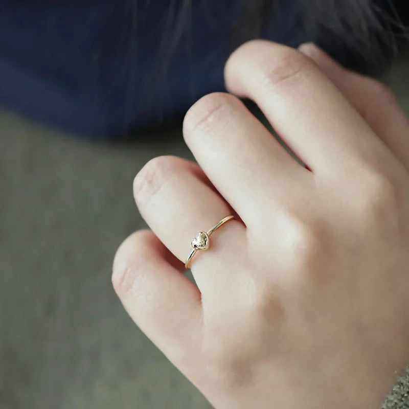 Gold-plated ring "Chubby Love"