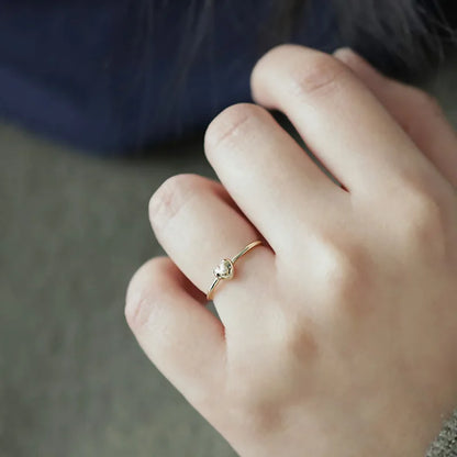 Gold-plated ring "Chubby Love"